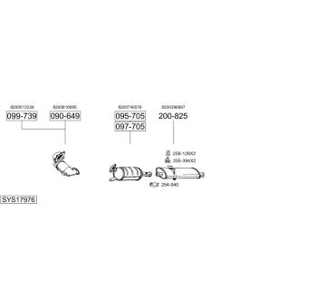 Výfukový systém BOSAL SYS17976