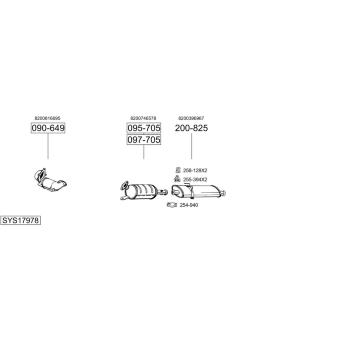 Výfukový systém BOSAL SYS17978