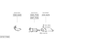 Výfukový systém BOSAL SYS17980