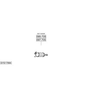 Výfukový systém BOSAL SYS17994