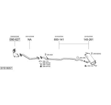 Výfukový systém BOSAL SYS18057