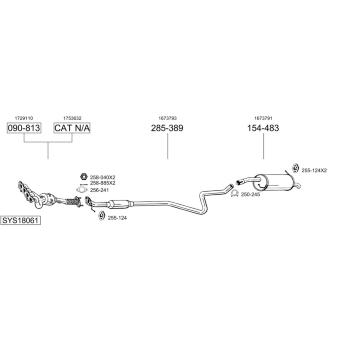 Výfukový systém BOSAL SYS18061