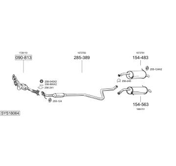 Výfukový systém BOSAL SYS18064