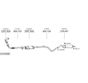 Výfukový systém BOSAL SYS18099
