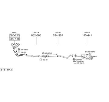 Výfukový systém BOSAL SYS18142