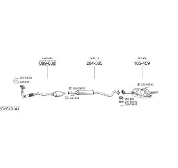 Výfukový systém BOSAL SYS18143