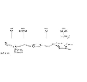 Výfukový systém BOSAL SYS18169