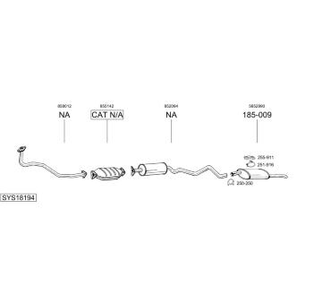 Výfukový systém BOSAL SYS18194