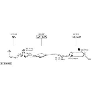 Výfukový systém BOSAL SYS18529