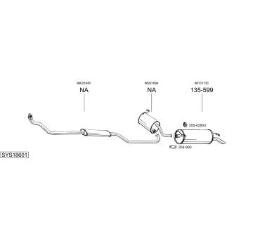 Výfukový systém BOSAL SYS18601