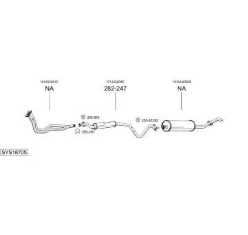 Výfukový systém BOSAL SYS18705