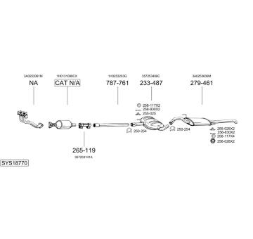 Výfukový systém BOSAL SYS18770