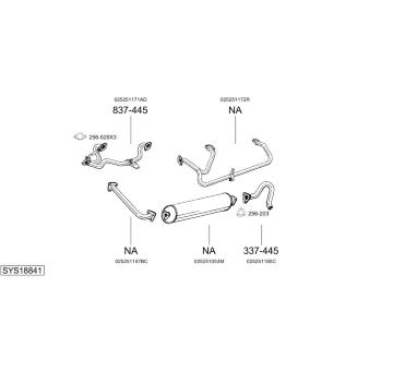 Výfukový systém BOSAL SYS18841