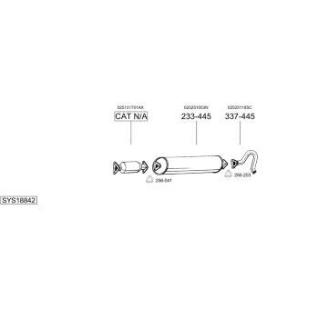 Výfukový systém BOSAL SYS18842