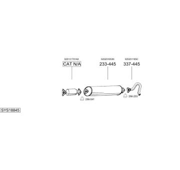 Výfukový systém BOSAL SYS18845