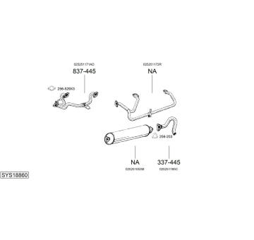 Výfukový systém BOSAL SYS18860