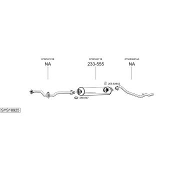 Výfukový systém BOSAL SYS18925