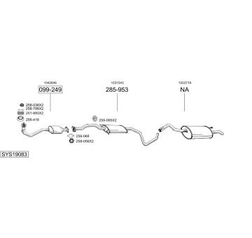 Výfukový systém BOSAL SYS19083