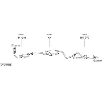Výfukový systém BOSAL SYS19118