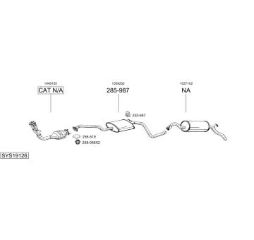 Výfukový systém BOSAL SYS19126