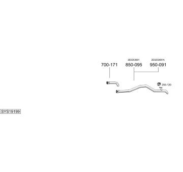 Výfukový systém BOSAL SYS19199