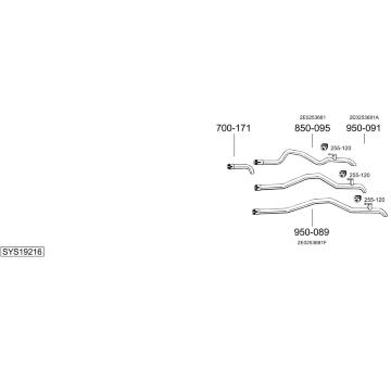 Výfukový systém BOSAL SYS19216