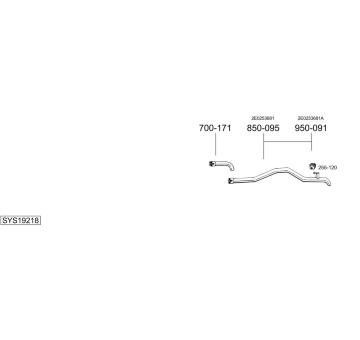 Výfukový systém BOSAL SYS19218