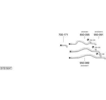 Výfukový systém BOSAL SYS19247