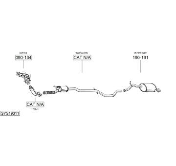 Výfukový systém BOSAL SYS19311