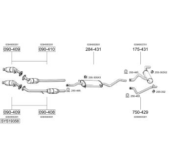 Výfukový systém BOSAL SYS19358