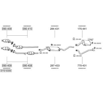 Výfukový systém BOSAL SYS19359