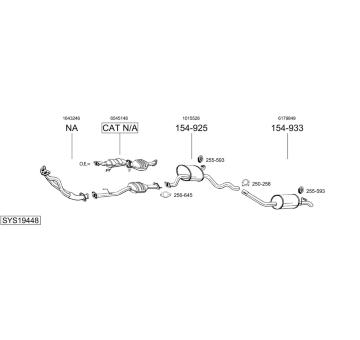 Výfukový systém BOSAL SYS19448