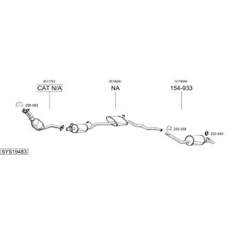 Výfukový systém BOSAL SYS19483