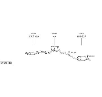 Výfukový systém BOSAL SYS19486