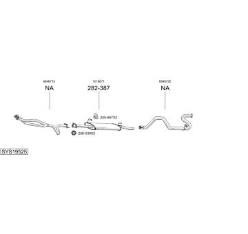 Výfukový systém BOSAL SYS19525