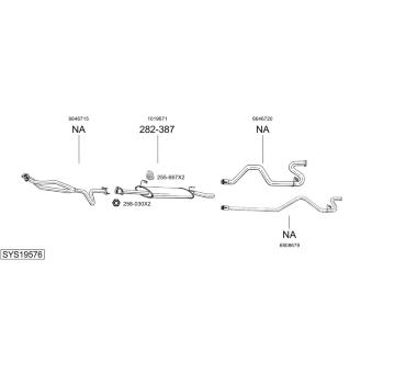 Výfukový systém BOSAL SYS19576