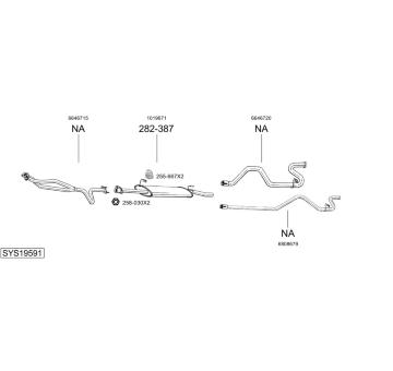 Výfukový systém BOSAL SYS19591