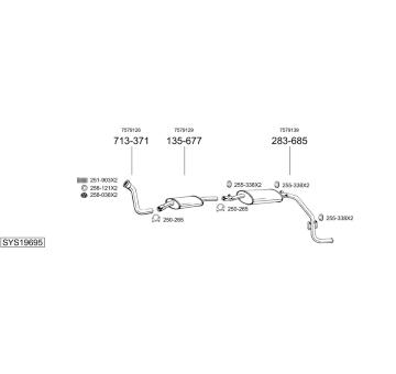 Výfukový systém BOSAL SYS19695