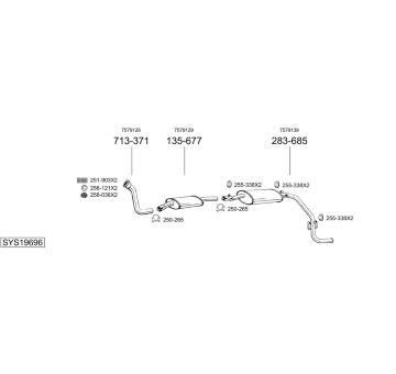 Výfukový systém BOSAL SYS19696