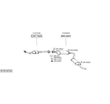 Výfukový systém BOSAL SYS19724