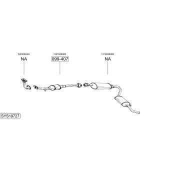 Výfukový systém BOSAL SYS19727