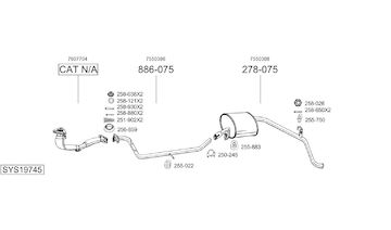 Výfukový systém BOSAL SYS19745