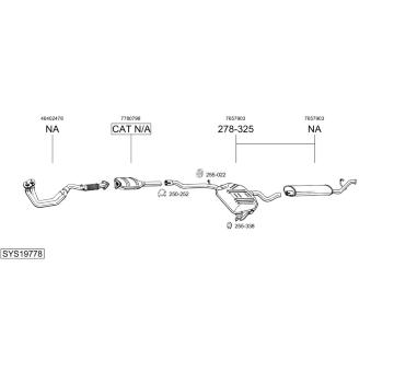 Výfukový systém BOSAL SYS19778