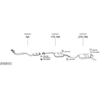 Výfukový systém BOSAL SYS20121