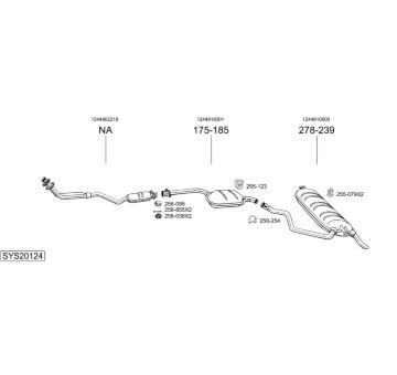 Výfukový systém BOSAL SYS20124