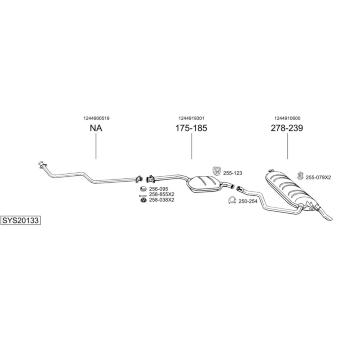 Výfukový systém BOSAL SYS20133