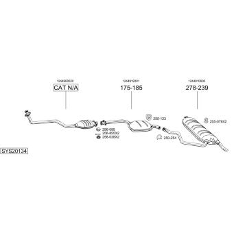 Výfukový systém BOSAL SYS20134