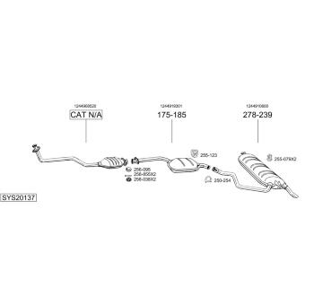 Výfukový systém BOSAL SYS20137