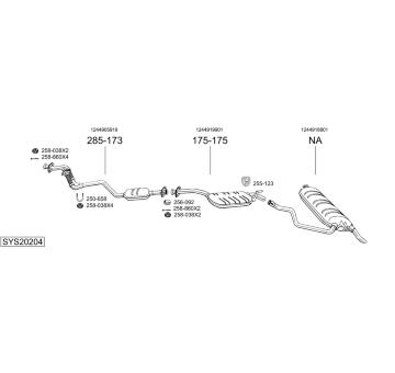 Výfukový systém BOSAL SYS20204