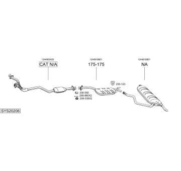 Výfukový systém BOSAL SYS20206